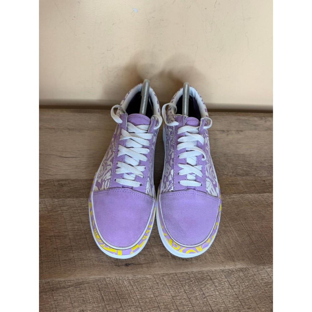 Vans Old Skool Stacked Wavy Days Platform Shoes Purple Size 8.5 Womens - Picture 5 of 9